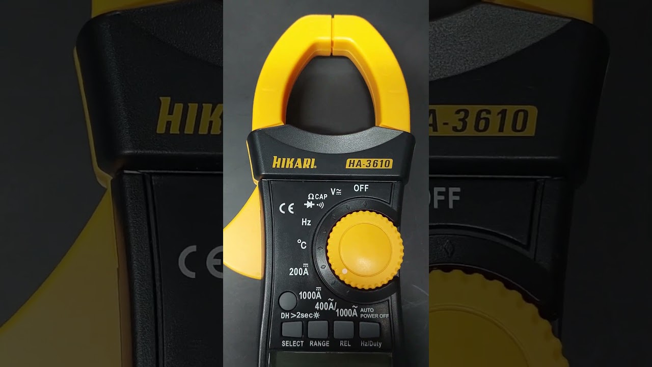 Alicate Amperímetro Digital Hikari DC/AC True RMS/ modelo: HA-3610 CAT III 600V.
