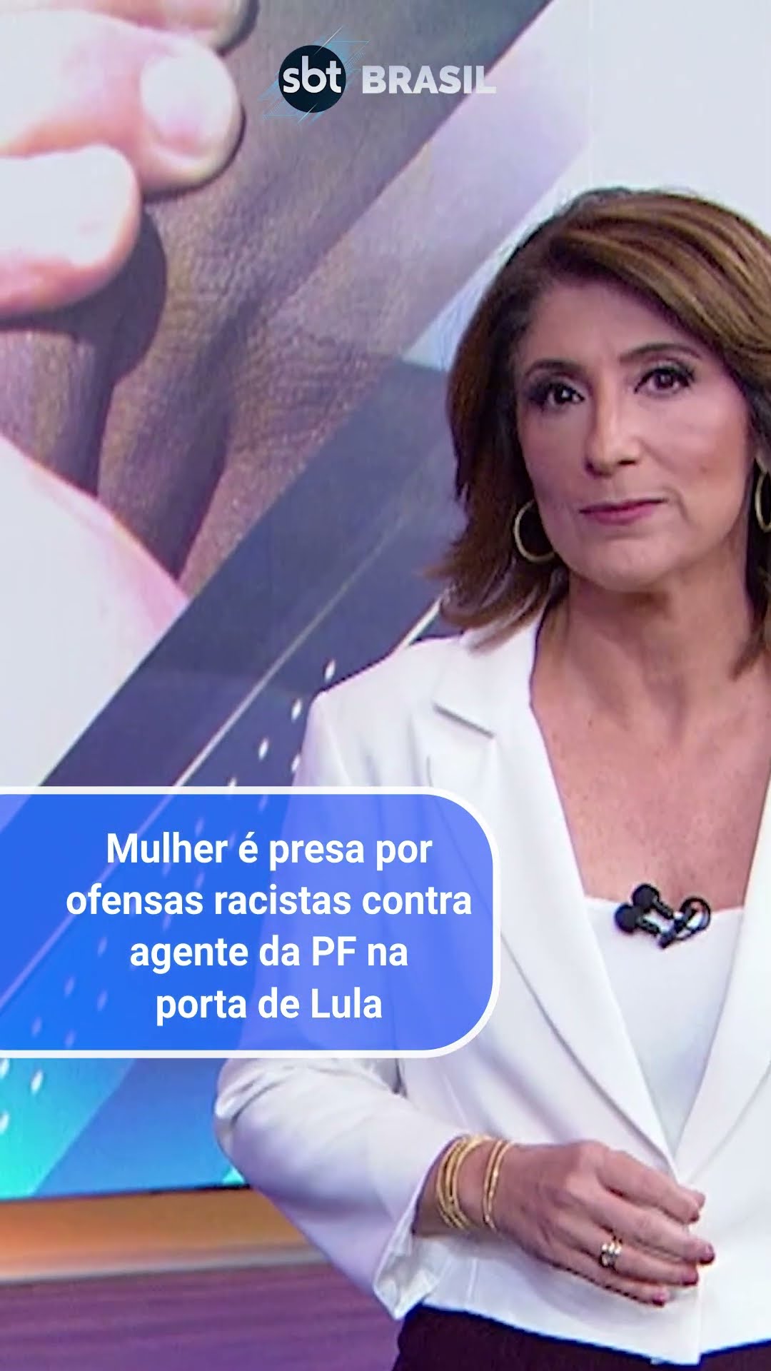 Idosa é presa após ofensa racista contra policial em frente à casa de Lula | SBT Brasil (18/12/24)