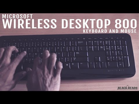 Microsoft wireless Desktop 800 keyboard and mouse Review