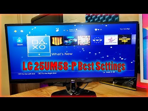 LG 25UM58-P Ultrawide Gaming Monitor Best Settings