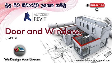 revit door & window | revit 2018 | revit sinhala | revit sinhala tutorial | revit | door & window