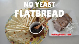 HOW TO MAKE CHUN-PING 春餅：NO YEAST BREAD | Easy flat bread aka Peking Duck Pancake screenshot 3