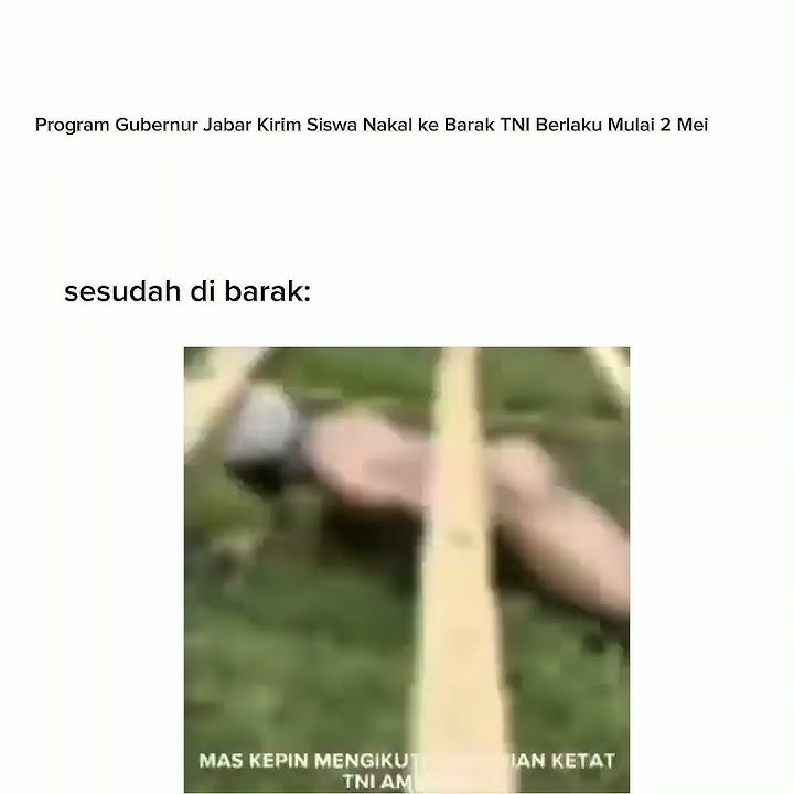 mas kepin ikut barak militer wak#kangdedimulyadi#memes#maskepin#jomok