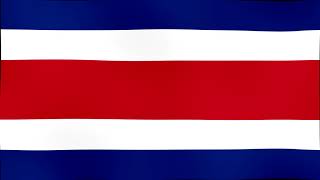 Bandera Ondeando e Himno de Costa Rica - Flag Waving and Anthem of Costa Rica