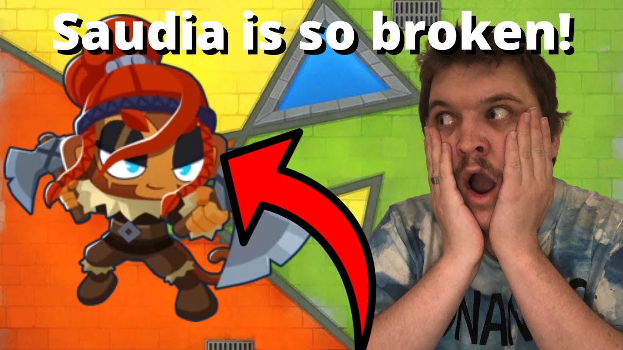 Saudia with full attack speed buff is so op!! - Bloons Tower Defense 6 ...