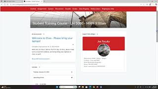 Student overview of Brightspace for Carthage College