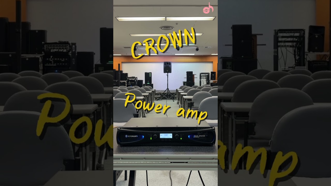CROWN(クラウン)のステレオパワーアンプ使ってみた！　 #機材 #音響 #スピーカー #学園祭