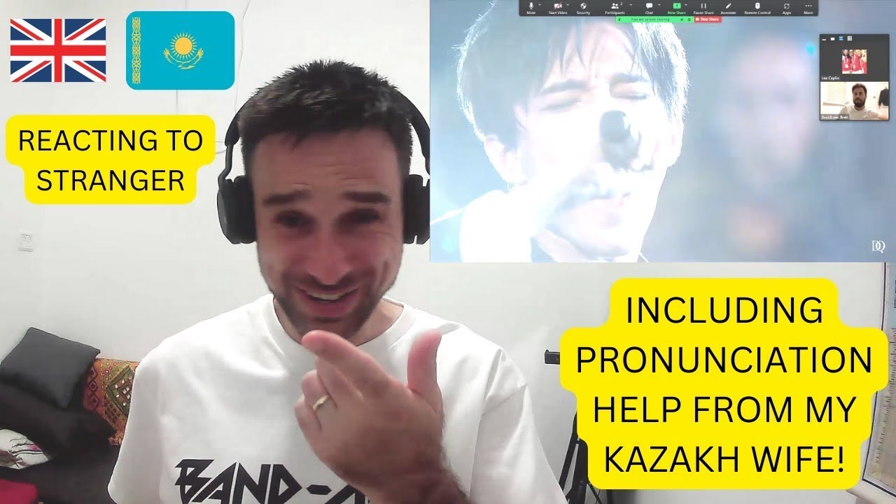 Brits React To Dimash Kudaibergen - Stranger - My Kazakh Wife Helps With Pronunciation And Meaning!