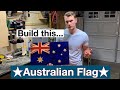 Diy rustic australian flag  make money woodworking
