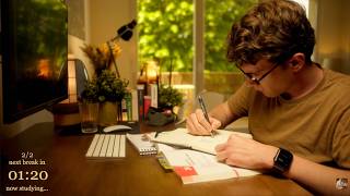 5-HOUR | Study With Me | One break, No music, Deep work