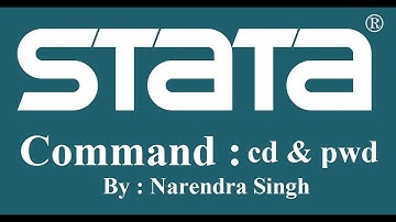 #StataTutorial : Lesson01  cd , pwd command #StataForBeginners #IntroductionToSTATA