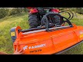 Massive Flail Mower on a Compact Tractor