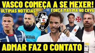VASCO COMEÇA A SE MEXER! ADMAR LOPES FAZ CONTATO NO CRVG! RENATO GAÚCHO SE POSICIONA! FORÇA MÁXIMA!