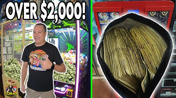 Biggest Money Collection EVER! 💰 Claw Machines & Vending Machines HUGE Cash Haul! 💵🕹️