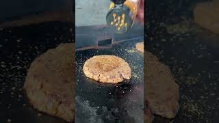 Black Bean Smashburgers on the Blackstone Griddle
