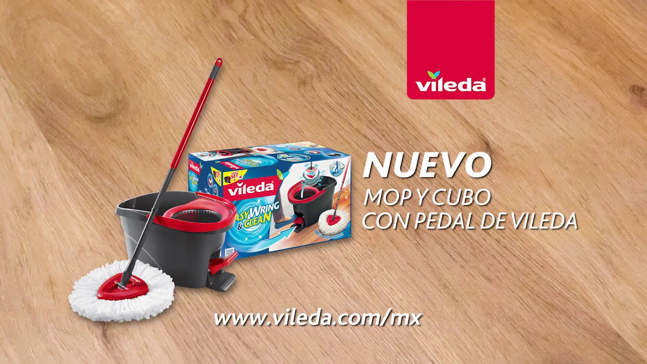 Vileda Turbo Easywring & Clean Set cubo + fregona giratoria