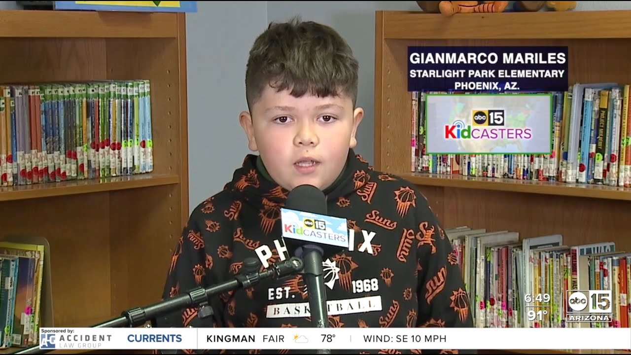 KidCaster: GianMarco Mariles | Starlight Park Elementary School | ABC15 Arizona