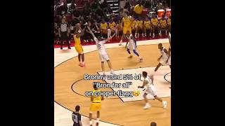 When Bronny used 5% of Lebrons Skill AGAINST Cooper Flagg #shorts #nfl #bronnyjames #cooperflagg