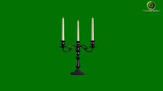 Candles Green Screen HD