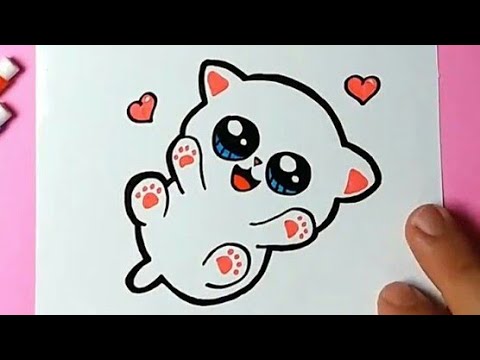 How to Draw Cute and Cute Kawaii KITTEN / Cute Drawings - Drawing