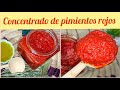 Concentrado o crema de pimientos rojos asados casera y fácil para todas las recetas