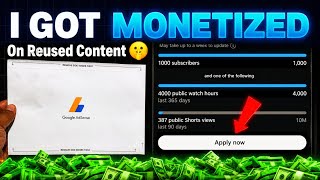 Apply for YouTube Monetization Like This! 🤫