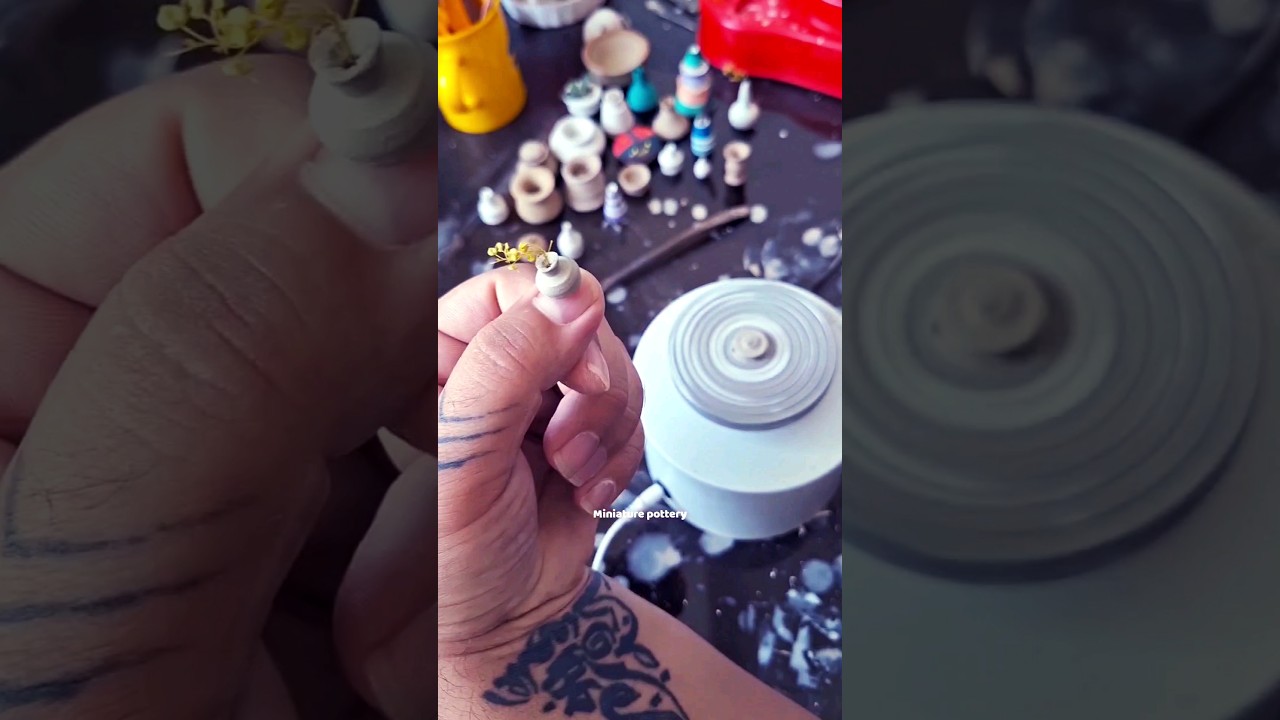 micro pot😂 mini pottery. mini ceramic. Amazing pottery 