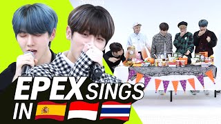 K-POP STARS sing in THREE Languages🎤 | SPN/INA/THAI | EPEX | TRANSONGLATION