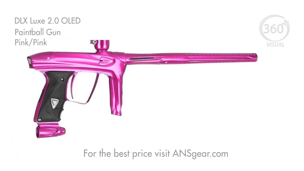 DLX Luxe 2.0 OLED Paintball Gun - Pink/Pink - Visual 360