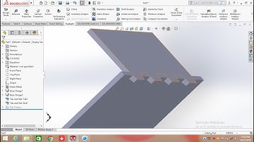 Tab and slot command in sheet metal | Solidworks Design Hub