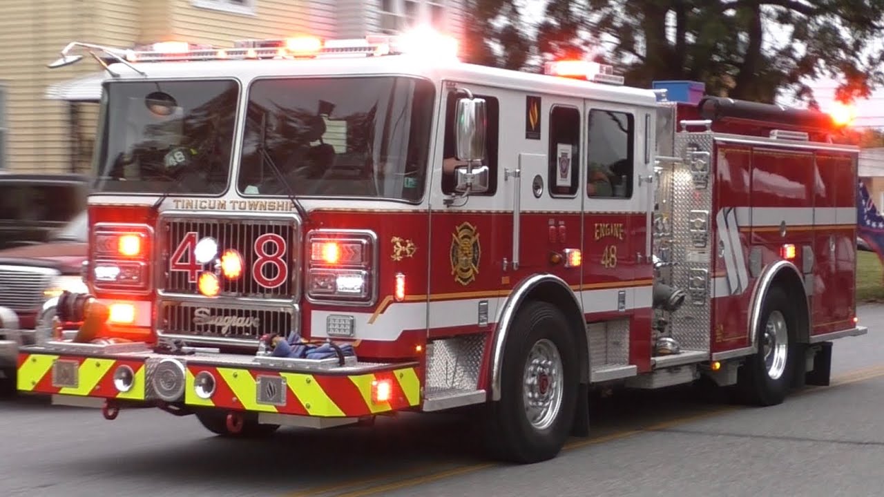 Tinicum Township Fire Company Engine 48 Responding 10/25/20
