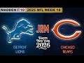 Madden NFL 10 - 2009 Detroit Lions vs. 2009 Chicago Bears | 2025 NFL Week 18