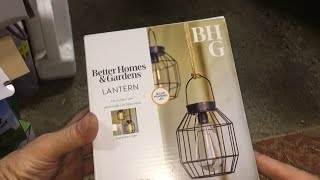 Walmart Clearance Better Homes Garden Lantern Edison Bulb Solar Lights open up battery replacement