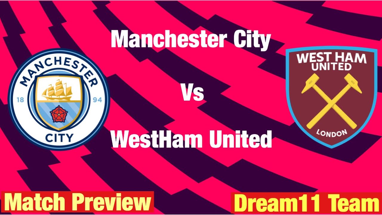 Manchester City Vs West Ham United --Premier League-- Match Preview And