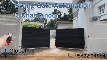 Swing Gate Automation at Peniel Hardware’s Home, Chathanoor, Kollam | Gate Automation | 📞9562204964