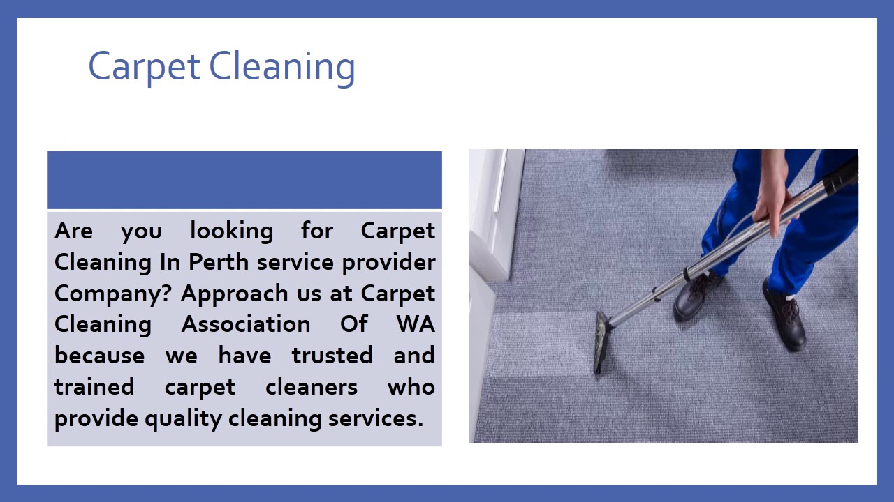 to The Carpet Cleaning Association of WA YouTube