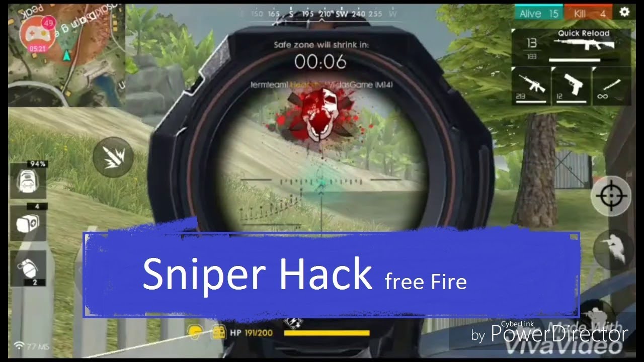 Free Fire Sniper Auto Headshot Hack 2019 Youtube