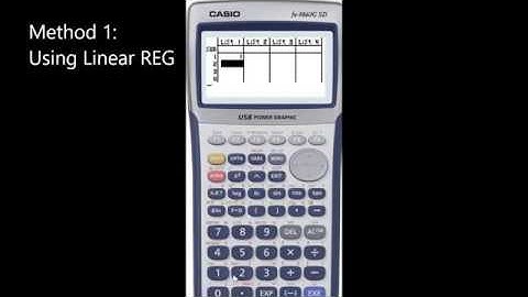 Using Graphics Calculator | Equation of a straight line | Linear Algebra | NCEA Level 1 Mathematics