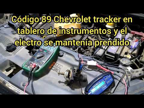 Código 89 Chevrolet tracker (se cambió el termostato y se solucionó el problema y buen refrigerante)