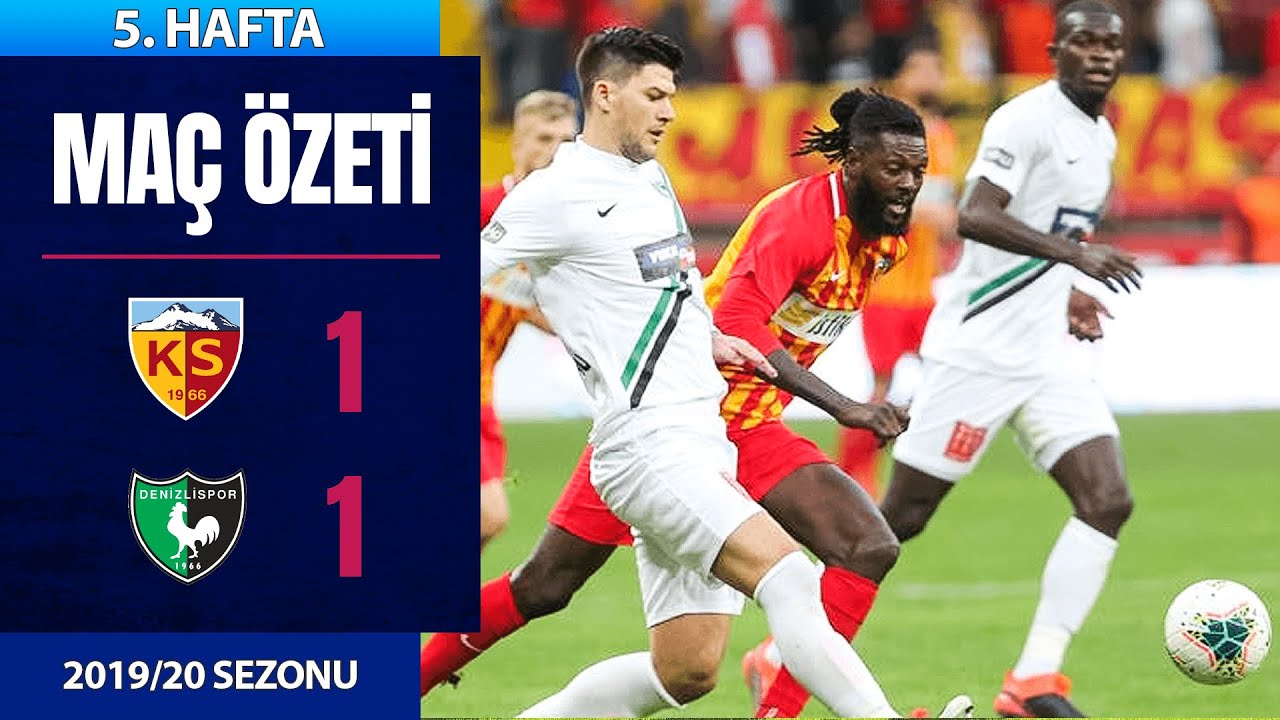 2019-2020 Süper Lig KAYSERİSPOR - DENİZLİSPOR 1-1 Maç Özeti