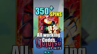 NEW* all working codes Jujutsu Infinite #jujutsuinfinite