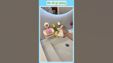 🧼 Hộp đựng xà phòng thông minh – dùng cực tiện, không lo hỏng tường! 🛁✨  #giadungtienich #xuhuong