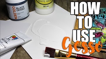 HOW TO Use GESSO Mixed Media Tips