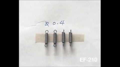 CNC Extension Spring Machine EF-210 - Extension Spring with Cross Center Loop - YHM