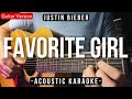 Favorite Girl Karaoke Acoustic Justin Bieber HQ Backing Track mp3
