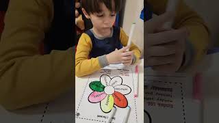 days of the week coloring flower