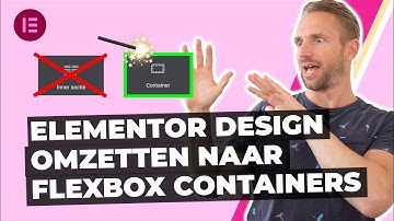 Elementor design omzetten naar flexbox containers