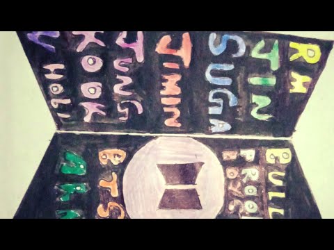 BTS name logo ❤️|| BTS HOME DECOR|| BTS DIY IDEAS 🤩#bts #viral