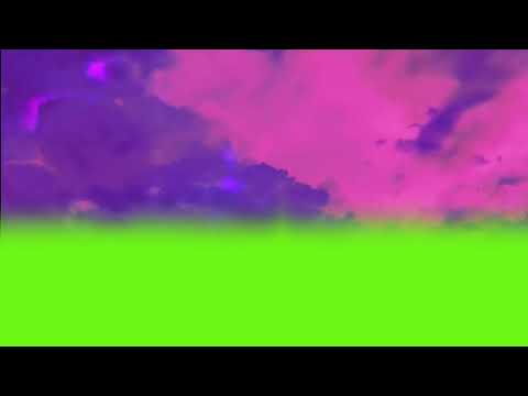 Thunder claps | thunder green screen | Pink sky | Lightning Green screen