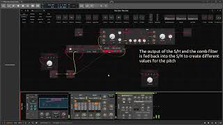 Bitwig Grid without oscillators: Noise filter